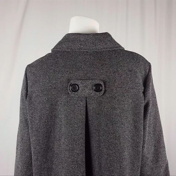 Croft & Barrow Petites Size Large LP Gray 3/4 Sleeve Lightweight Cape Jacket - Picture 6 of 8